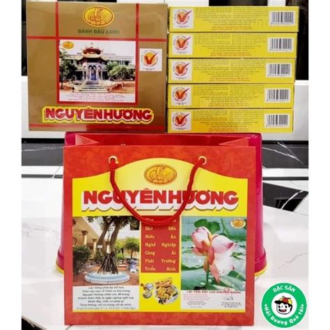 (Làm Quà Tặng) Bánh đậu xanh Nguyên Hương Hải Dương Hộp To 2000g 5 Hộp ...