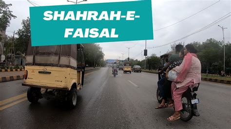 Shahrah E Faisal Rain In Karachi Pakistan Karachi Streets Youtube