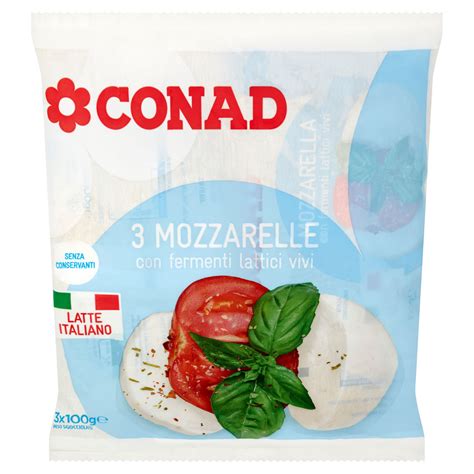 Mozzarella 3 X 100 G Conad In Vendita Online Conad