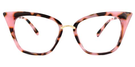 Tacita Pink Tortoiseshell Cat Eye Glasses Boho Flair Vooglam