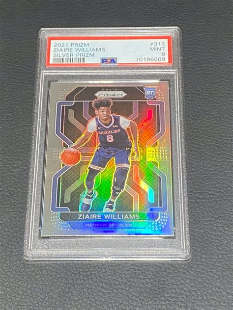 Panini Prizm Silver Prizm Ziaire Williams Rc For Sale