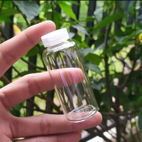 BotoL Kaca ViaL 5ml 10ml 20ml 30ml Tutup Plastik Kedap Lazada