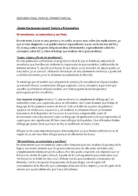 Resumen final para el 1er parcial - RESUMEN FINAL PARA EL PRIMER
