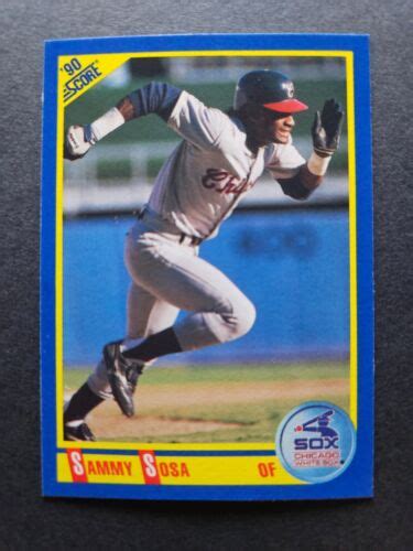 1990 Score SAMMY SOSA RC Rookie Card 558 GEM MINT ERROR CARD Wrong