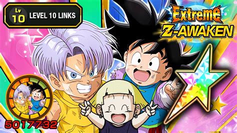 Eza Trunks Goten Marron Level Links Sticker Effect