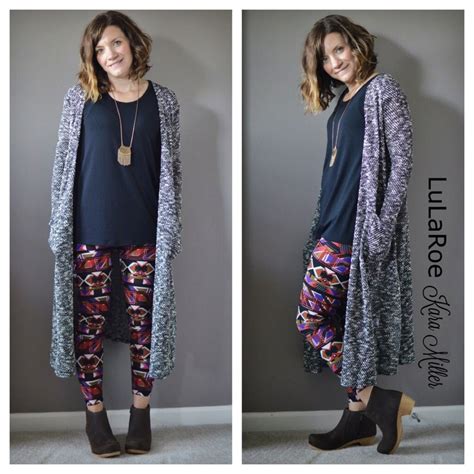 Lularoe Sarah Long Cardigan With Leggings A Classic Tee And Dansko