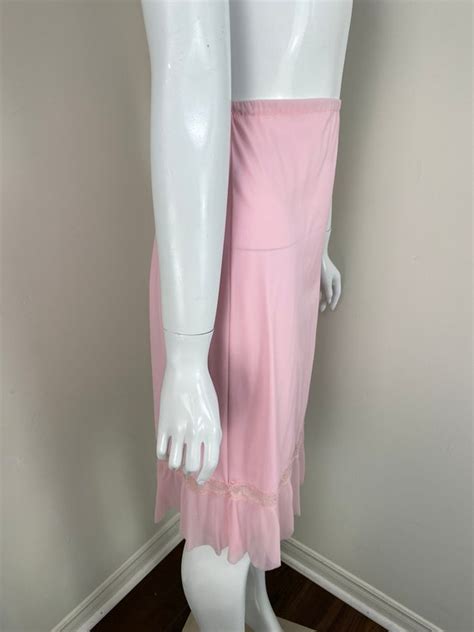 Pink KAYSER Half Slip Lingerie Vintage S S Scal Gem