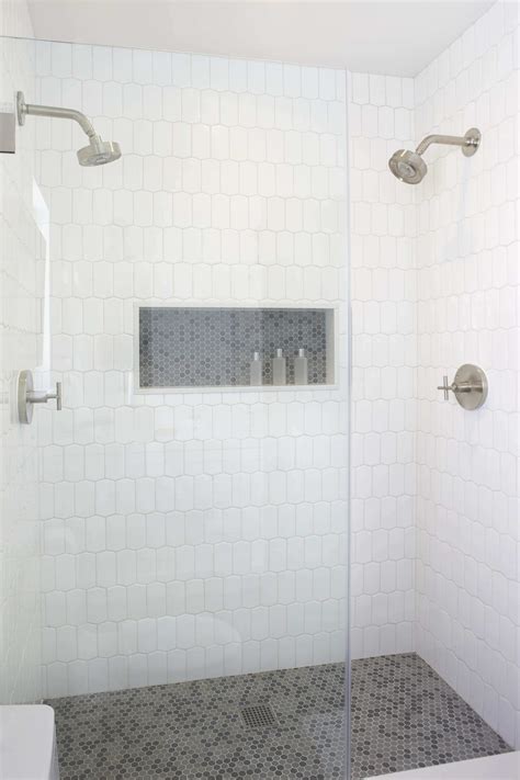 White Subway Shower Tile Ideas Design Corral