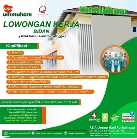 Lowongan Kerja Bidan Di Rsia Ummu Hani Nugasin