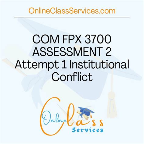 Fpx Assessment Institutional Conflict Online Class Services