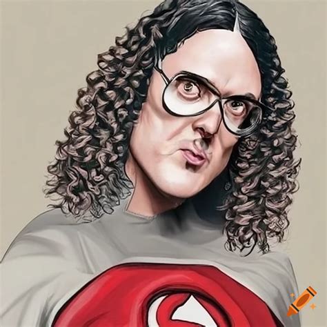 Weird Al Yankovic Dressed As A Superhero On Craiyon