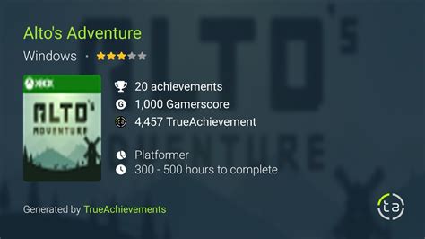 Alto's Adventure (Windows) Achievements | TrueAchievements