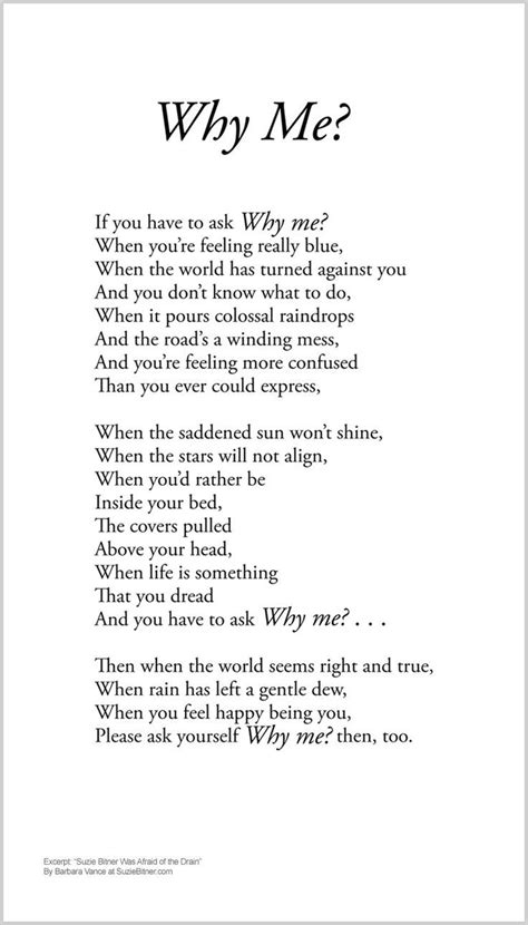 Why Me | Inspirational poems, Meaningful poems, Motivational poems