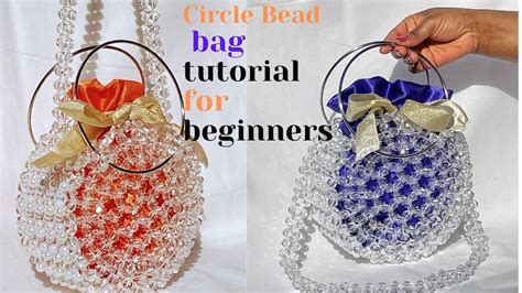 HOW TO MAKE ROUND BEADED BAG CIRCLE BAG TUTORIAL BEAD BAG TRENDING