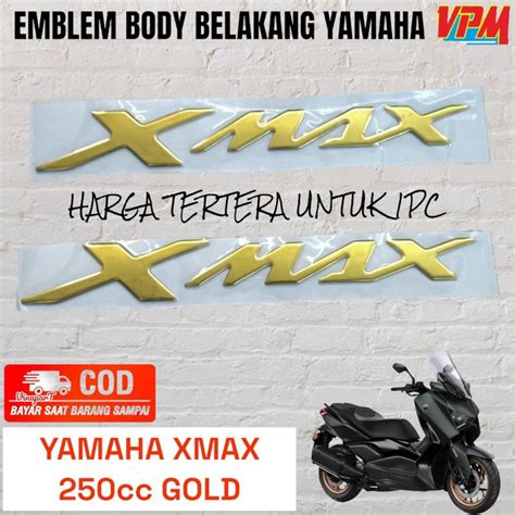 Jual Emblem Body Sticker Timbul Belakang Kanan Kiri Yamaha Xmax