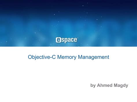 Objective C Memory Management Ppt