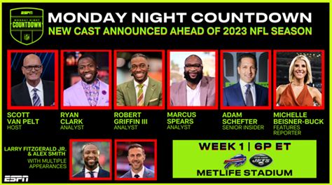 ESPN Announces New Monday Night Countdown On-Air Team, Led by Scott Van ...