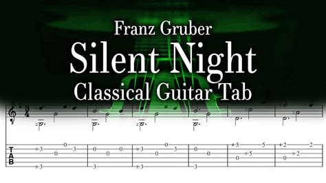 Silent Night Classical Guitar Tab Arrangement Youtube