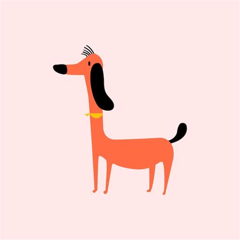 Linda Ilustración De Un Perro Vector Gratis