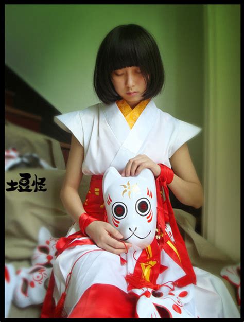 Free Shipping Hotarubi No Mori E Gin Hand Printed Anime Cosplay Mask