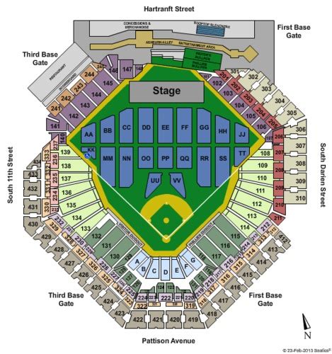 Citizens Bank Park Seating Chart With Row Numbers My Bios