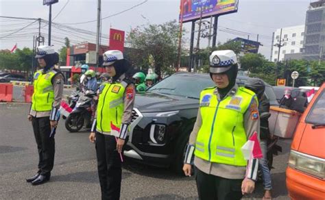 Polantas Dan Pengguna Jalan Di Sidoarjo Heningkan Cipta Peringati Hari