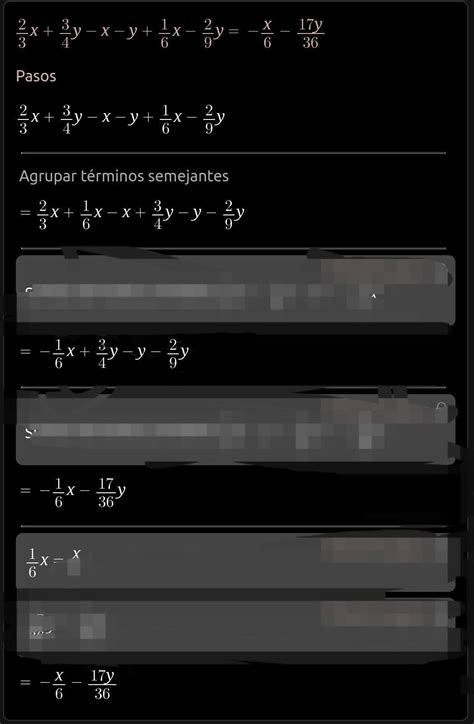 Tex Frac 2 3 X Frac 3 4 Y X Y Frac 1 6 X Frac 2 9