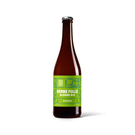 Bière herbe folle blonde bio cl kg Bières Artisanales Bapbap Locavor fr