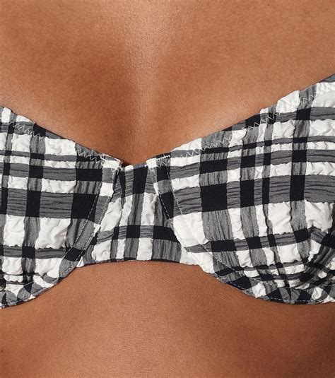 Solid Striped The Ginger Checked Bikini Top Solid And Striped