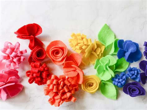 How To Make Felt Flowers Easy Tutorials To Make Diy Felt Flowers Sew