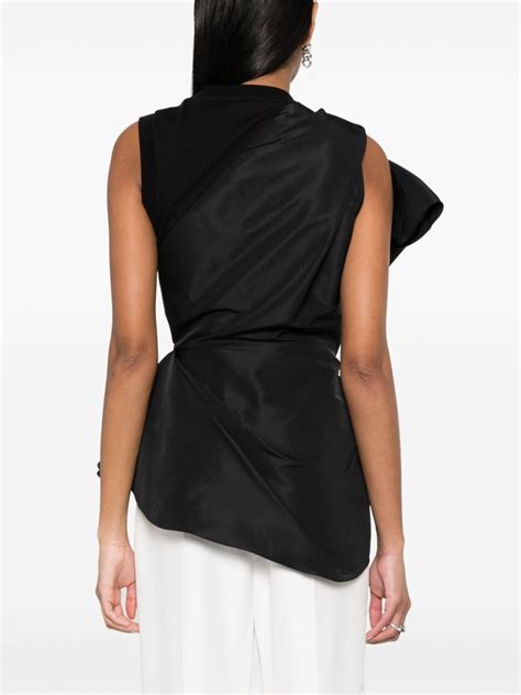 Alexander Mcqueen Bow Detail Sleeveless Blouse Farfetch