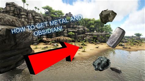 WHERE TO FIND METAL AND OBSIDIAN ON RAGNAROK ARK Survival Evolved 9