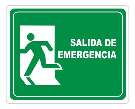 Señalamiento Letrero Salida De Emergencia GOPRINT Soluciones en