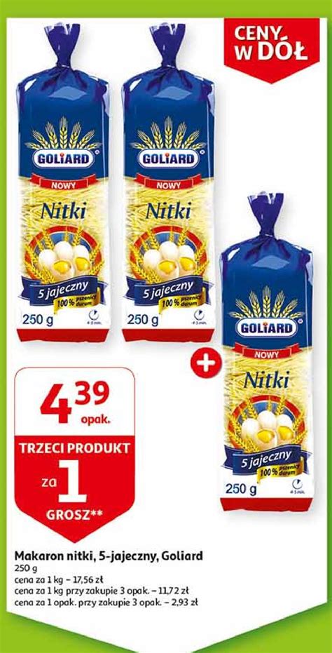 Makaron Jajeczny Nitki Goliard Cena Promocje Opinie Sklep