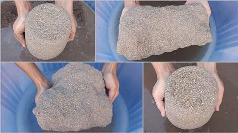 Asmr Grainy Sand Huge Chunks Shapes Dusty Dry Water Crumbling Dipping