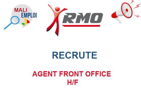 RMO MALI RECRUTE AGENT FRONT OFFICE H F Y A Bara Offres D Emplois