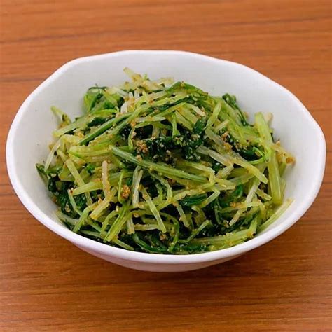 素材ひとつで作る！ 水菜の胡麻和えのレシピ動画・作り方 デリッシュキッチン