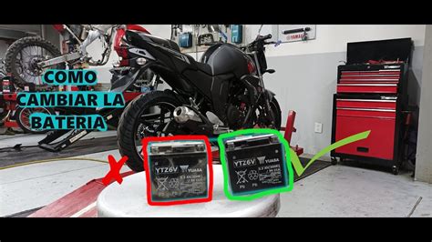 Como Cambiar La Bateria De Mi Moto Yamaha Fz Youtube