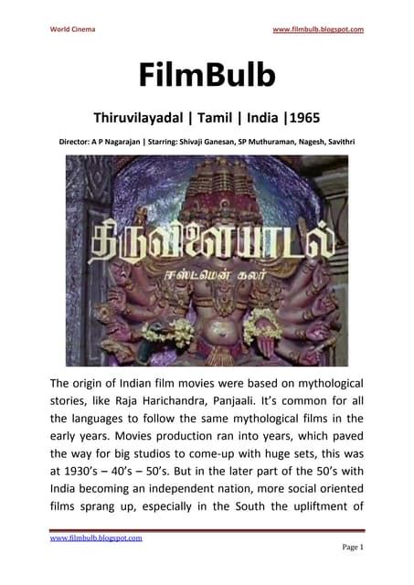 Thiruvilayadal Tamil Film Pdf
