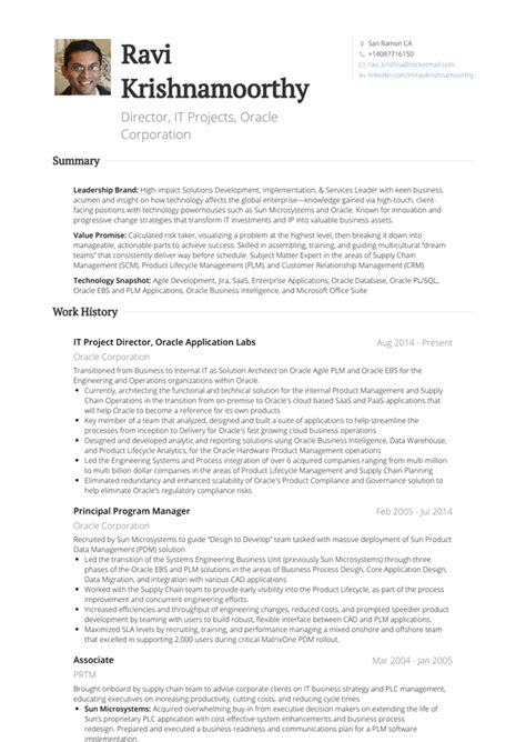 Project Director Resume Samples and Templates | VisualCV