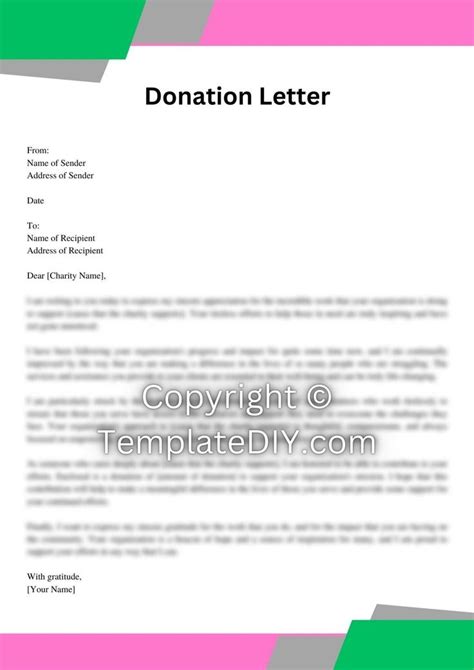 Donation Letter To Charity Sample With Examples In Pdf And Word In 2023 Donation Letter