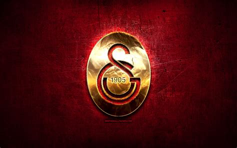 Download wallpapers Galatasaray FC, golden logo, Super Lig, purple ...