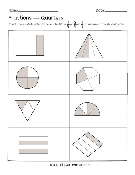 One Fourth Fraction