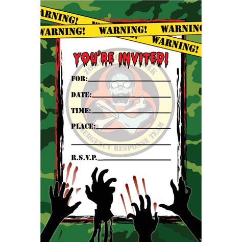 Free Zombie Party Invitation Template Wmmfitness