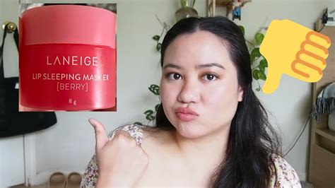 Laneige Lip Sleeping Mask Review My Allergic Reaction Youtube