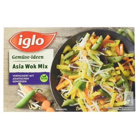 iglo Gemüse Ideen Wok Mix Asia Art Gemüsemix verfeinert mit