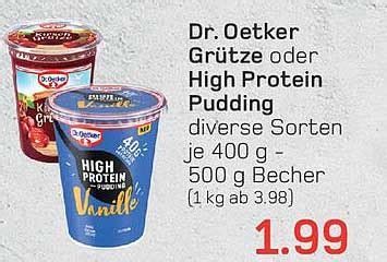 Dr Oetker Gr Tze Oder High Protein Pudding Angebot Bei Akzenta