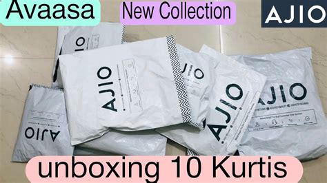 Ajio Kurti Haul Unboxing Avaasa Kurtis Clg Ofc Wear Must Try