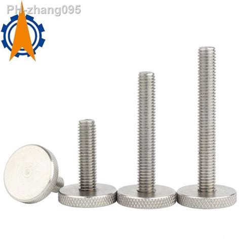 Stainless Steel Knurl Flat Head Hand Tighten Thumb Screw M M M