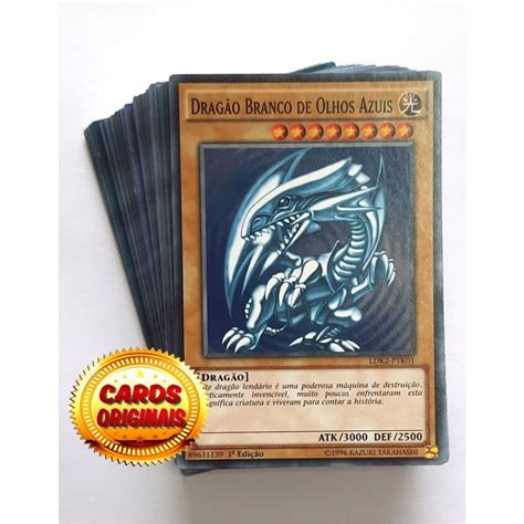 Yugioh Deck Drag O Branco De Olhos Azuis Cartas Originais Shopee